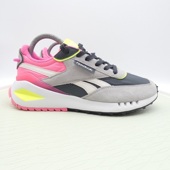 Reebok Shoes - Reebok Classic Legacy AZ Womens Shoes Size 8 Grey Pink Neon Yellow GZ1616